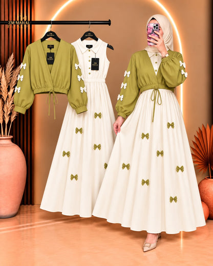 Wine Bow Classic Embellished Maxi
