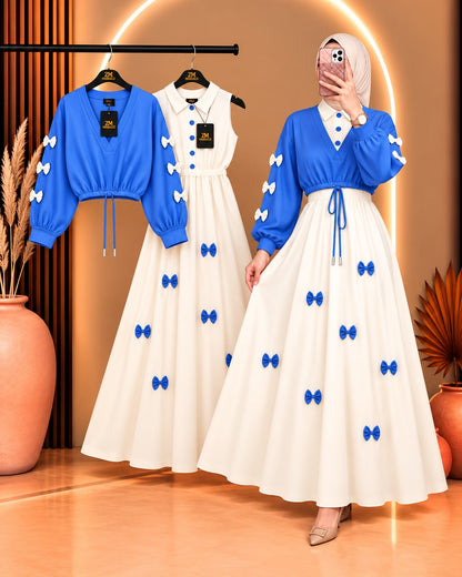 Wine Bow Classic Embellished Maxi