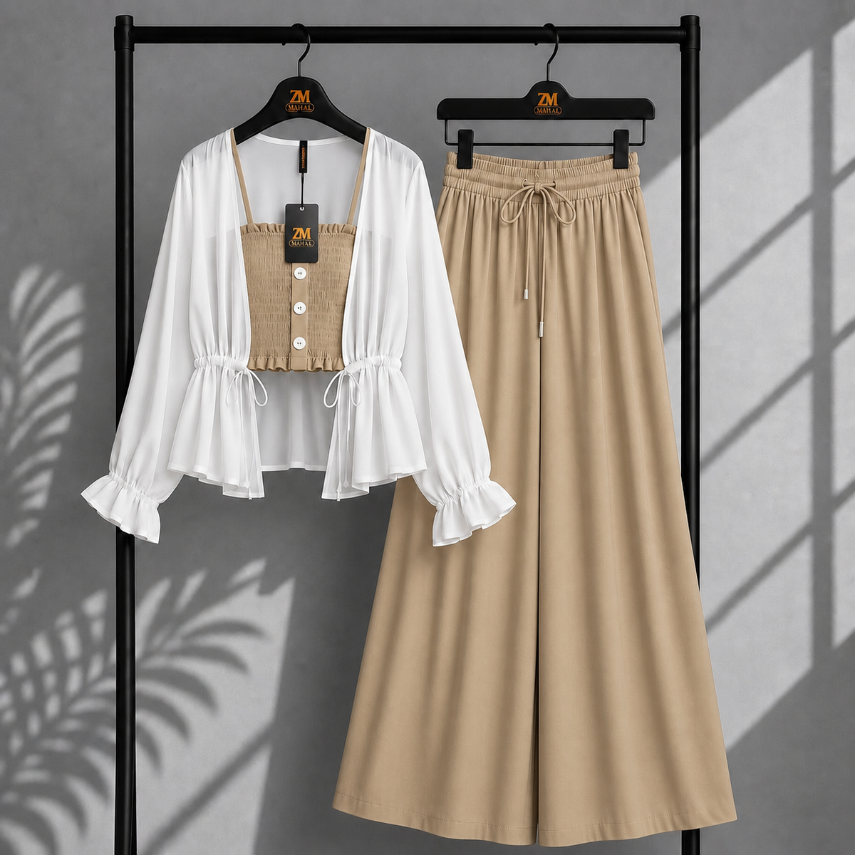 Zümra Sage Shrug 3-Piece