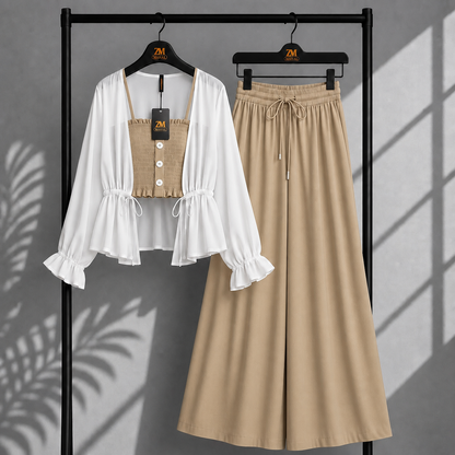 Zümra Sage Shrug 3-Piece