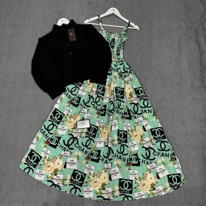 Floral Maxi Dress Set