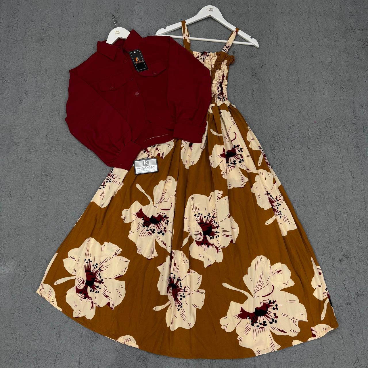 Floral Maxi Dress Set