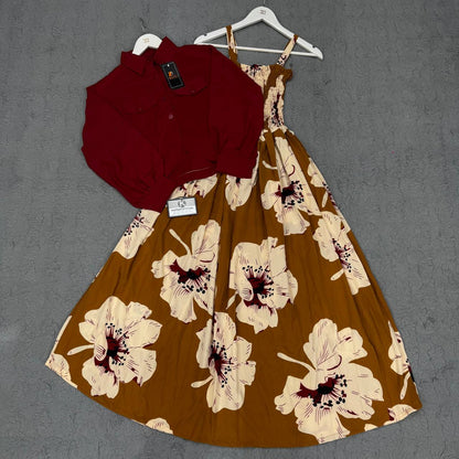 Floral Maxi Dress Set