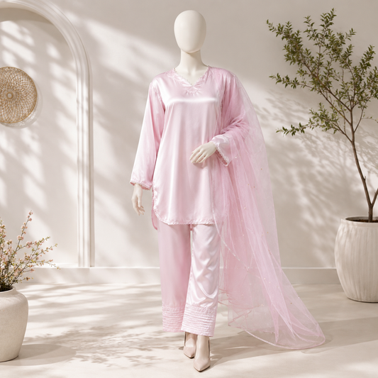 Luxury Korean Silk 3 Piece Suit