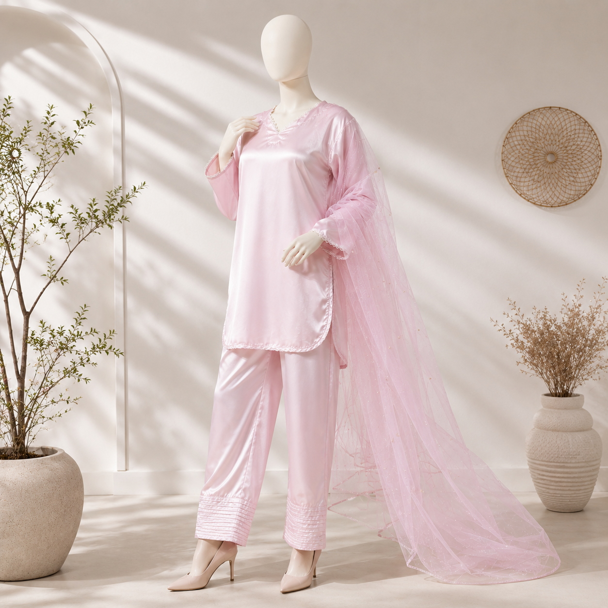 Luxury Korean Silk 3 Piece Suit