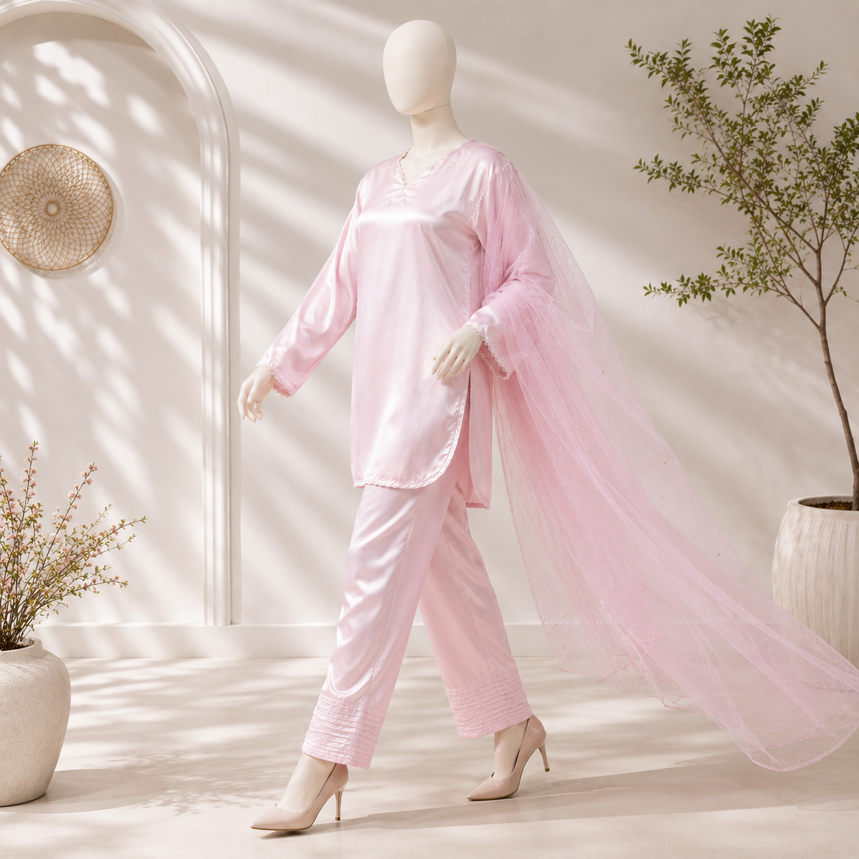 Luxury Korean Silk 3 Piece Suit