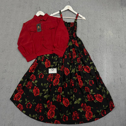 Floral Maxi Dress Set