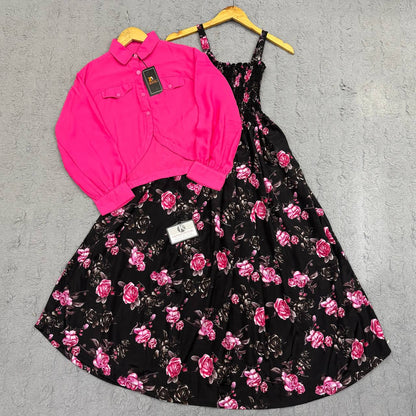 Floral Maxi Dress Set