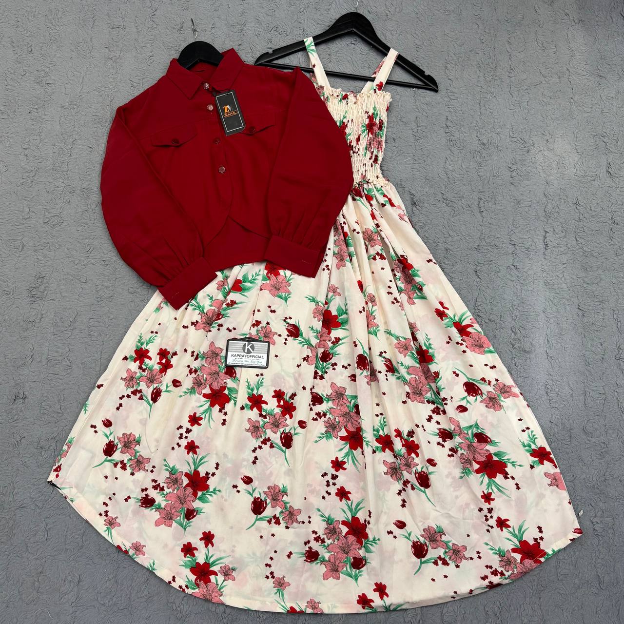 Floral Maxi Dress Set