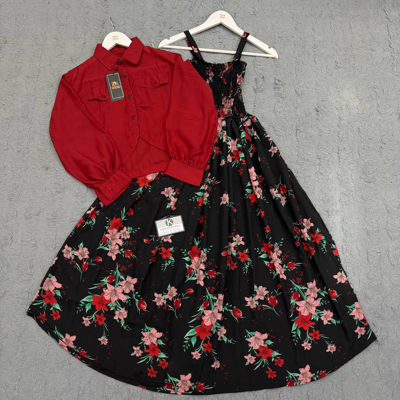 Floral Maxi Dress Set