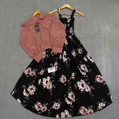 Floral Maxi Dress Set