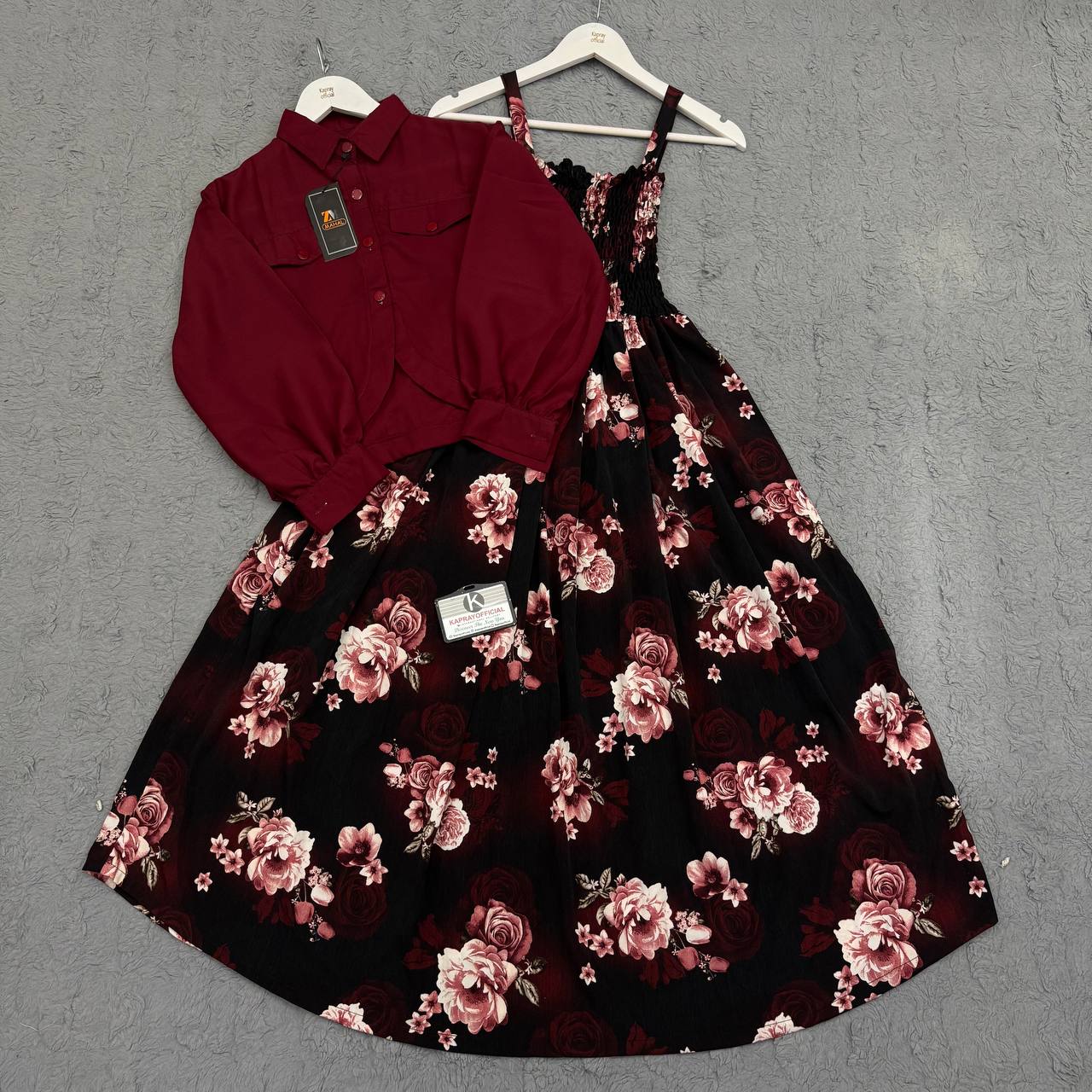 Floral Maxi Dress Set