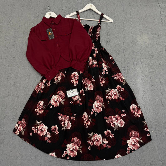 Floral Maxi Dress Set