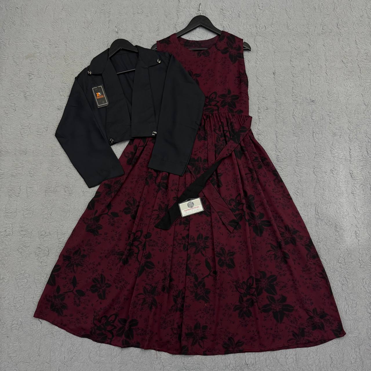 Elegant Georgette Cote Maxi Dress - Premium Fabric