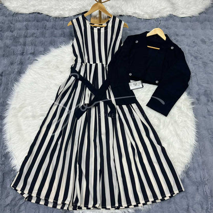 Zebra Stripe Luxe Cote Maxi