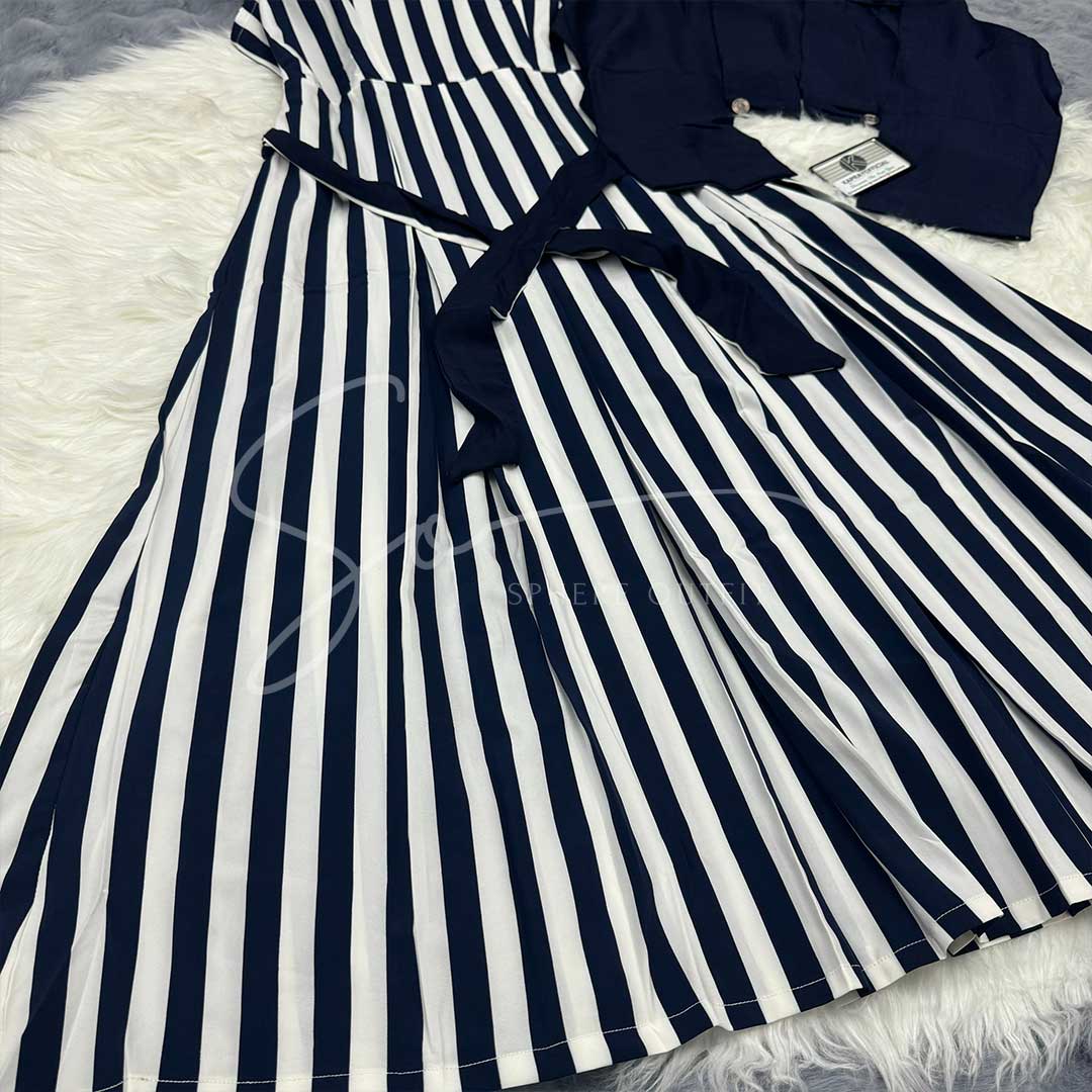 Zebra Stripe Luxe Cote Maxi